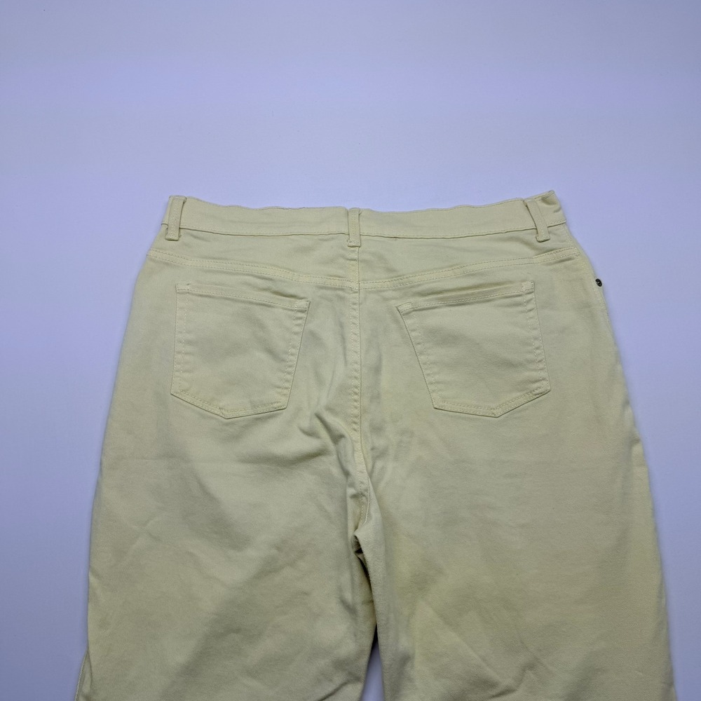 Gloria Vanderbilt Amanda High Rise Straight Leg Jeans Yellow Womens 18 Long - Picture 3 of 11